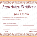 Recognition Of Service Certificate Template