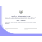 Recognition Of Service Certificate Template