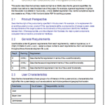 Report Specification Template