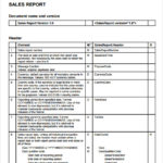 Sales Rep Visit Report Template