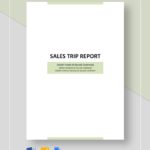 Sales Trip Report Template Word