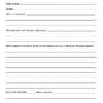 Second Grade Book Report Template