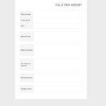 Site Visit Report Template Free Download