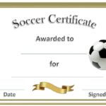 Soccer Award Certificate Templates Free