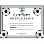 Soccer Award Certificate Templates Free