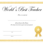 Teacher Of The Month Certificate Template