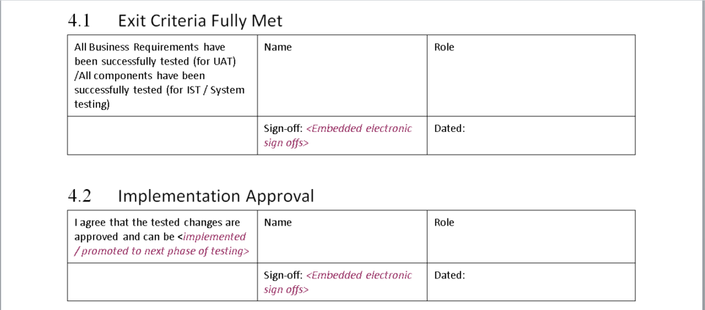 Test Exit Report Template (4) - PROFESSIONAL TEMPLATES | PROFESSIONAL ...