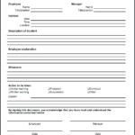 Vehicle Accident Report Template