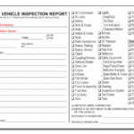 Vehicle Inspection Report Template