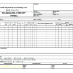 Welding Inspection Report Template