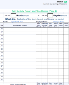 Work Summary Report Template (1) - PROFESSIONAL TEMPLATES ...