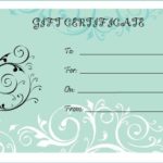 Yoga Gift Certificate Template Free