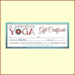 Yoga Gift Certificate Template Free