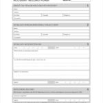 Accident Report Form Template Uk