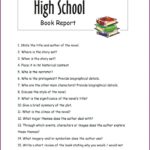 Book Report Template High School