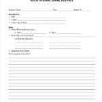 Book Report Template High School