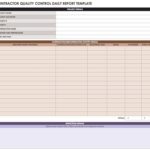 Construction Daily Progress Report Template