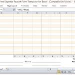 Expense Report Spreadsheet Template Excel