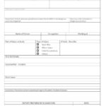 First Aid Incident Report Form Template