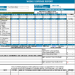 Gas Mileage Expense Report Template