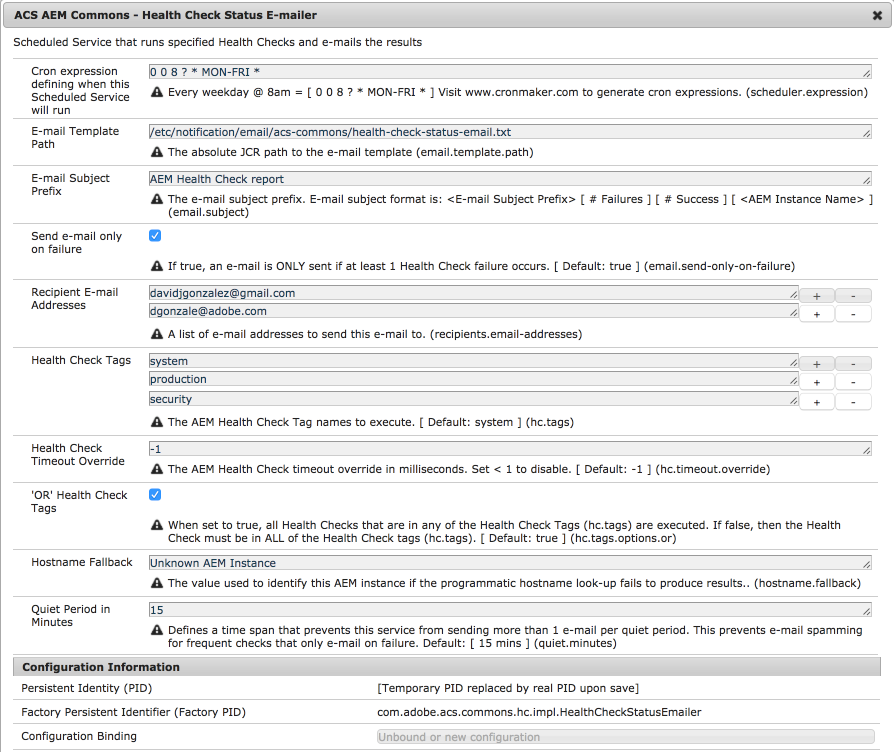 Health Check Report Template