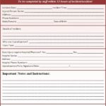 Incident Report Book Template