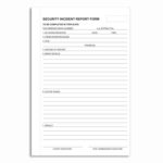 Incident Report Book Template