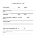 Incident Report Template Uk