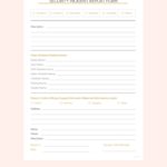 It Incident Report Template