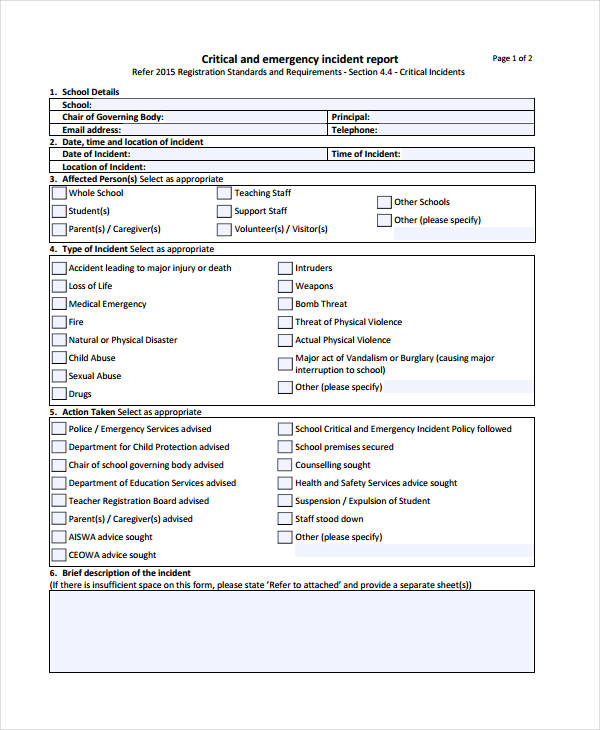 It Major Incident Report Template