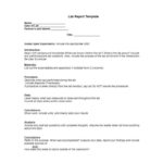 Lab Report Conclusion Template