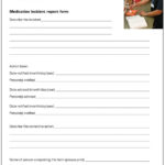 Medication Incident Report Form Template