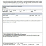 Medication Incident Report Form Template