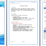 Microsoft Word Templates Reports