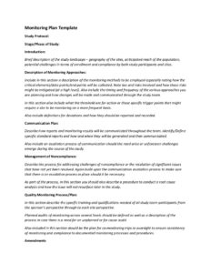 Monitoring Report Template Clinical Trials (5) - PROFESSIONAL TEMPLATES ...