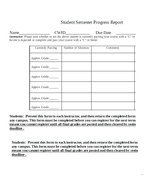 Monthly Progress Report Template