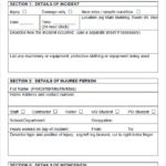 Motor Vehicle Accident Report Form Template