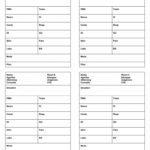 Nursing Assistant Report Sheet Templates