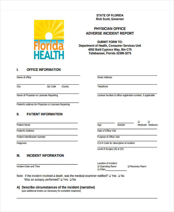 Office Incident Report Template