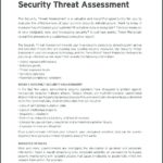 Physical Security Risk Assessment Report Template