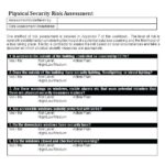 Physical Security Risk Assessment Report Template