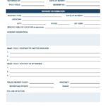 Police Incident Report Template