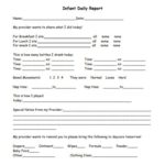 Preschool Weekly Report Template