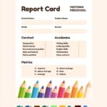 Preschool Weekly Report Template