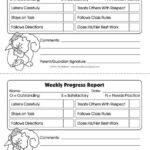 Preschool Weekly Report Template