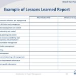 Prince2 Lessons Learned Report Template