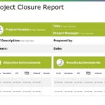 Project Closure Report Template Ppt