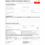 Sample Fire Investigation Report Template