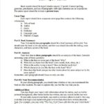 Skeleton Book Report Template