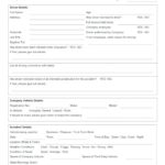 Vehicle Accident Report Form Template